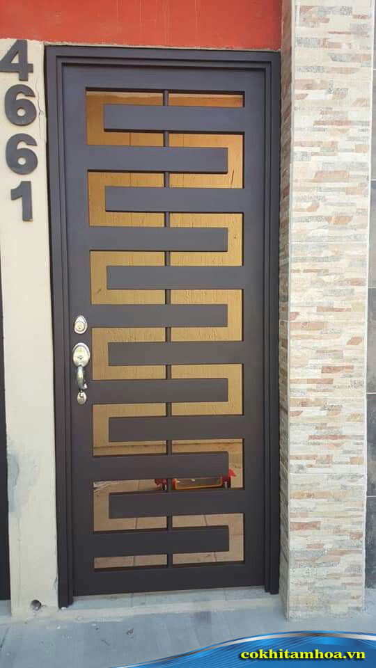 Mẫu cửa sắt hộp 1 cánh - Bảo vệ an ninh gia đình bạn
